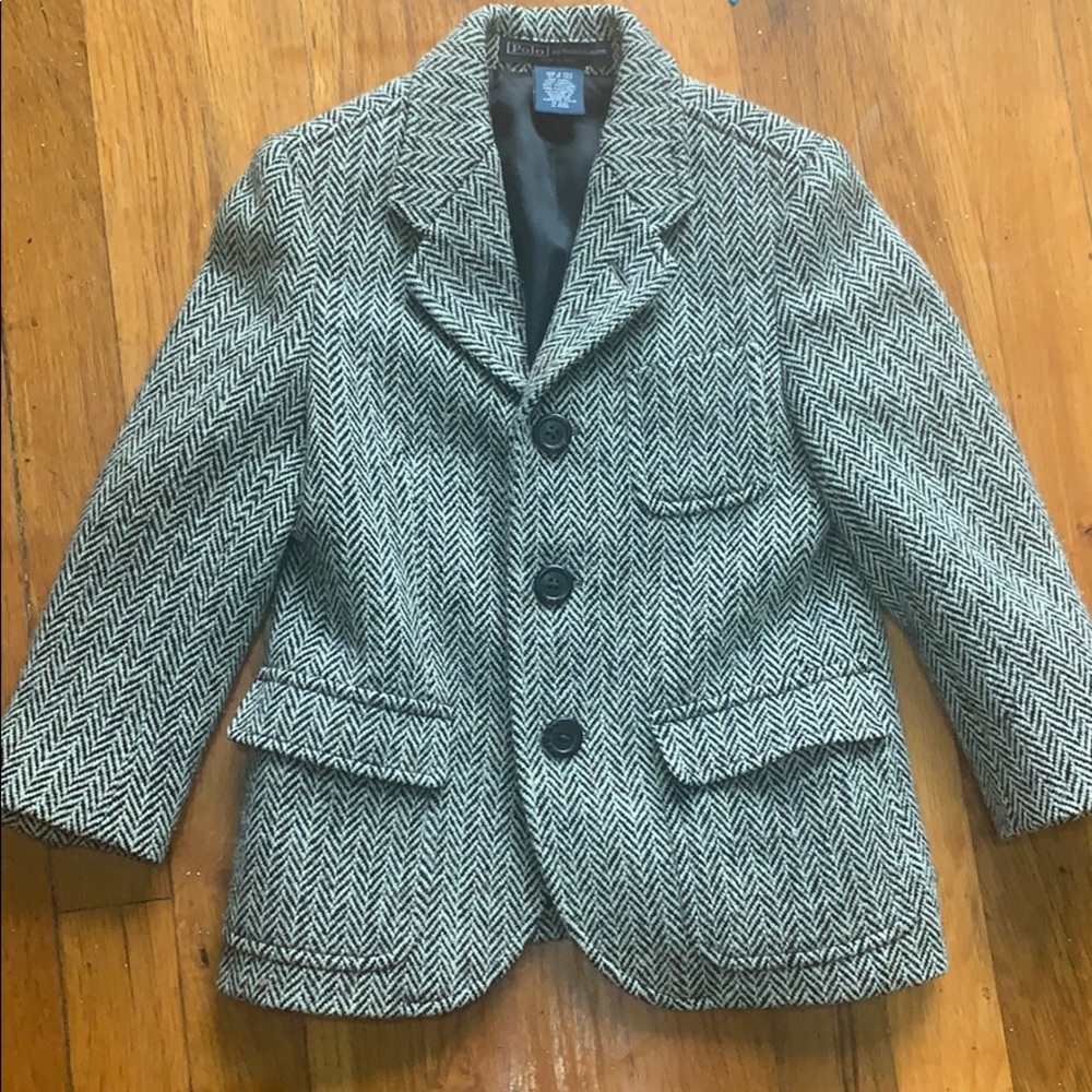 Ralph Lauren herringbone wool coat